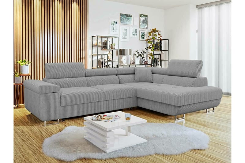 Kintore 4-pers. Hjørnesovesofa - Lysegrå - Møbler - Sofaer - Sovesofaer