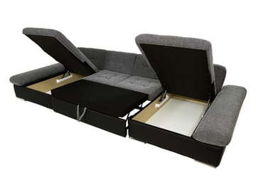Kintore 5-sits Hörnbäddsoffa Dark grey - Møbler - Sofaer - Sovesofaer