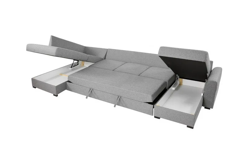 Kintore 6-sits Hörnbäddsoffa Beige/Light beige - Møbler - Sofaer - Sovesofaer