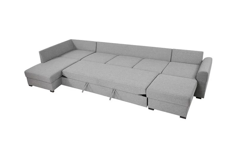 Kintore 6-sits Hörnbäddsoffa NO_BRAND White - Møbler - Sofaer - Sovesofaer