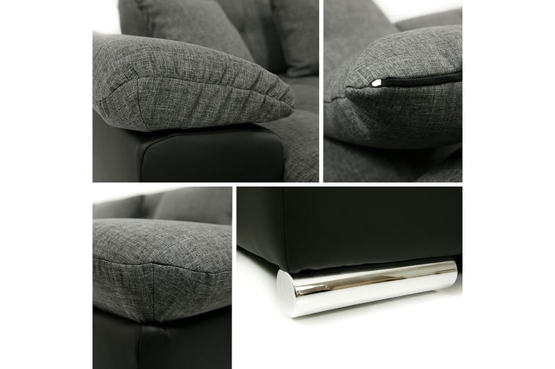 Kinzer Sovesofa Dobbelt Chaiselong 4-Pers. 315x130 cm U-form - Sort - Sovesofaer - U sovesofa - Sovesofa chaiselong