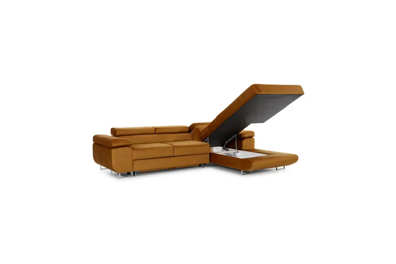 Klinka Sovesofa med Divan Højre - Grå/Hvid - Møbler - Sofaer - Sovesofaer