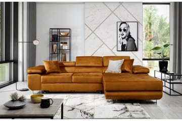 Klinka Sovesofa med Divan Højre - Gul - Møbler - Sofaer - Sovesofaer