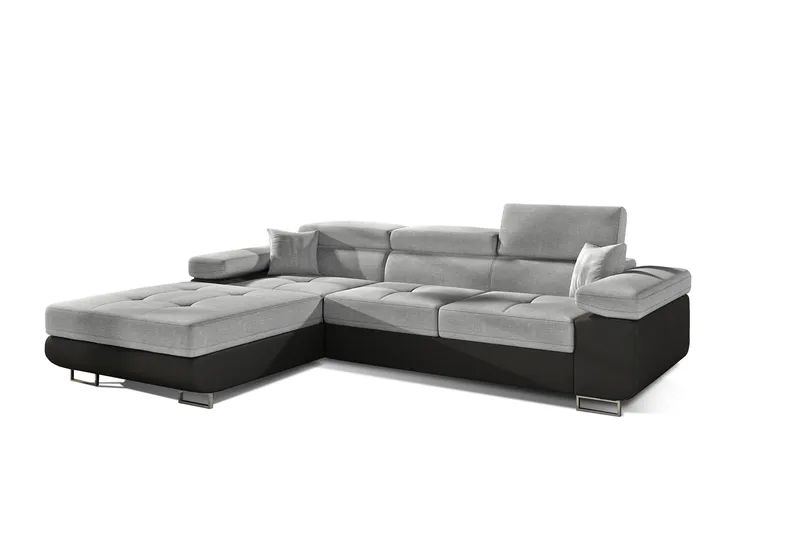 Klinka Sovesofa med Divan Venstre - Grå/Sort - Møbler - Sofaer - Sovesofaer