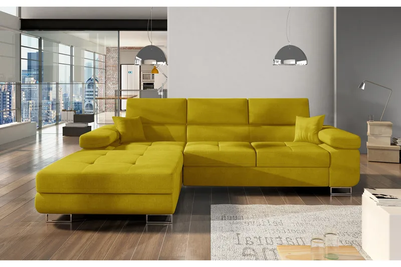 Klinka Sovesofa med Divan Venstre, Gul