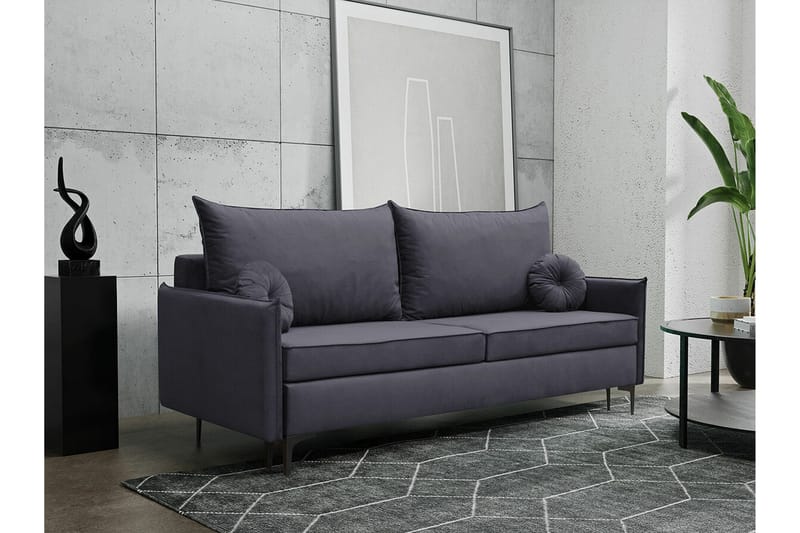Knocklong 2-sits Bäddsoffa Dark grey - Møbler - Sofaer - Sovesofaer