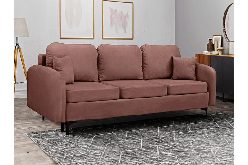 Knocklong 2-sits Bäddsoffa NO_BRAND Brown - Møbler - Sofaer - Sovesofaer