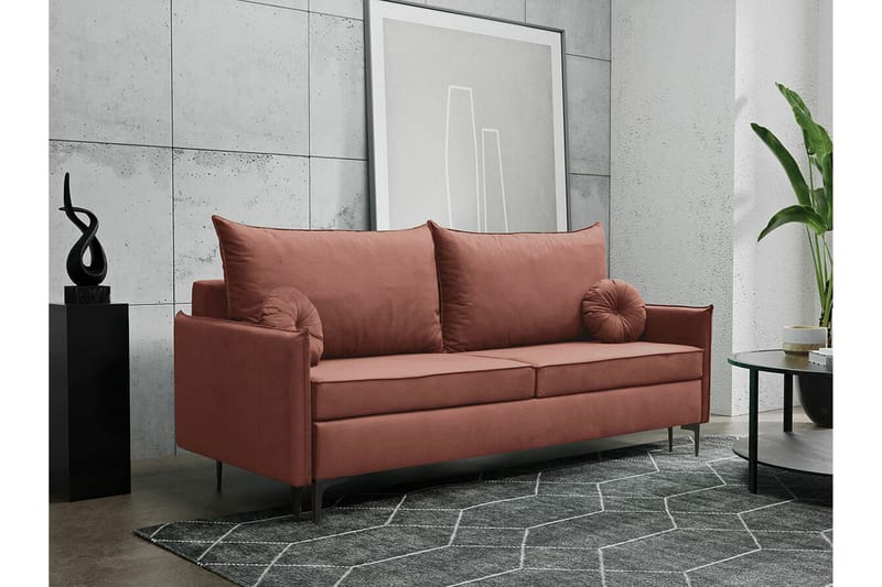 Knocklong 2-sits Bäddsoffa NO_BRAND Brown - Møbler - Sofaer - Sovesofaer