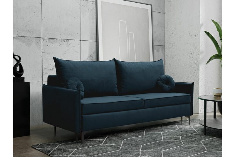 Knocklong 2-sits Bäddsoffa NO_BRAND Dark blue - Møbler - Sofaer - Sovesofaer