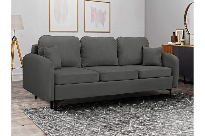 Knocklong 2-sits Bäddsoffa NO_BRAND Dark grey - Møbler - Sofaer - Sovesofaer