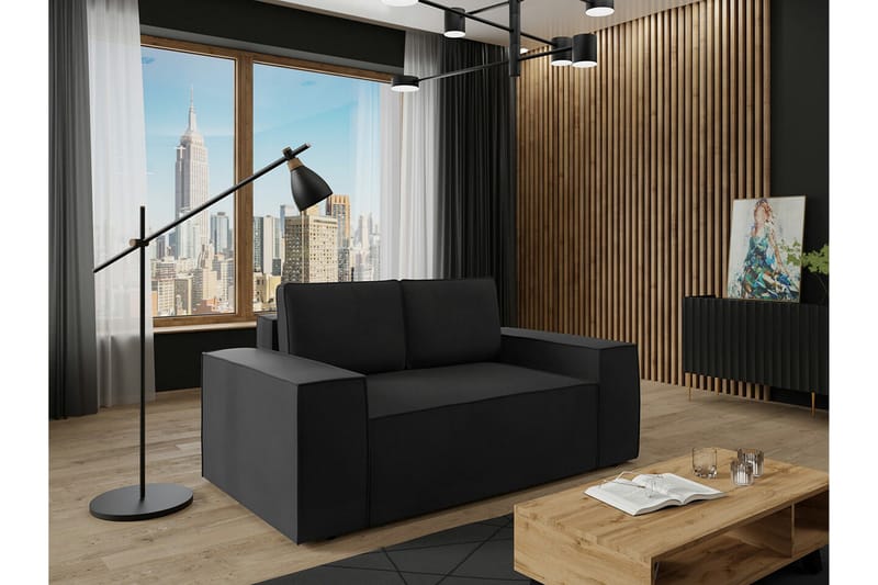 Knocklong 2-personers Sovesofa - Sort - Møbler - Sofaer - Sovesofaer
