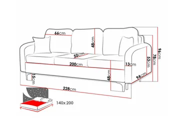 Knocklong 2-personers sovesofa - Møbler - Sofaer - Sovesofaer