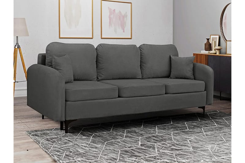 Knocklong 2-personers Sovesofa - Mørkegrå - Møbler - Sofaer - Sovesofaer