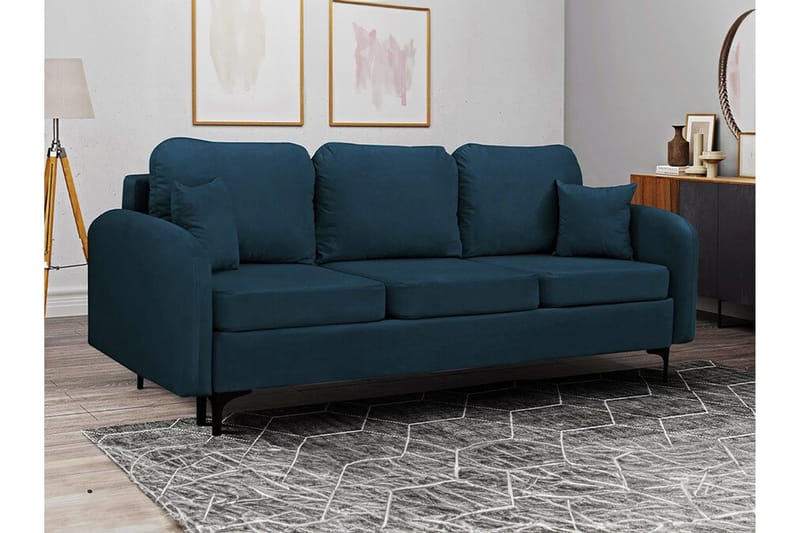 Knocklong 2-personers Sovesofa - Mørkeblå - Møbler - Sofaer - Sovesofaer