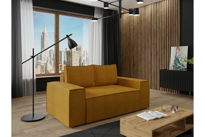 Knocklong 2-personers Sovesofa - Gul - Møbler - Sofaer - Sovesofaer