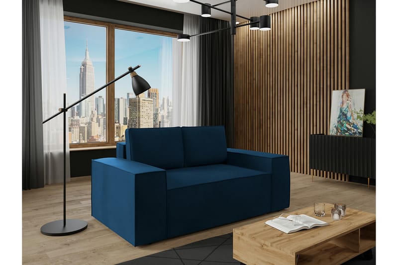 Knocklong 2-personers Sovesofa - Blå - Møbler - Sofaer - Sovesofaer