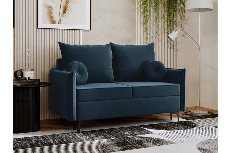 Knocklong 2-personers Sovesofa - Blå - Møbler - Sofaer - Sovesofaer