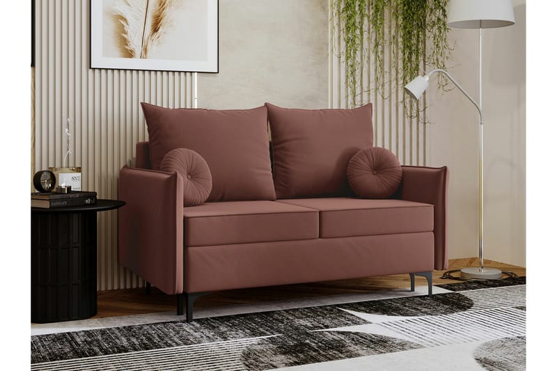 Knocklong 2-personers Sovesofa - Lyserød - Møbler - Sofaer - Sovesofaer
