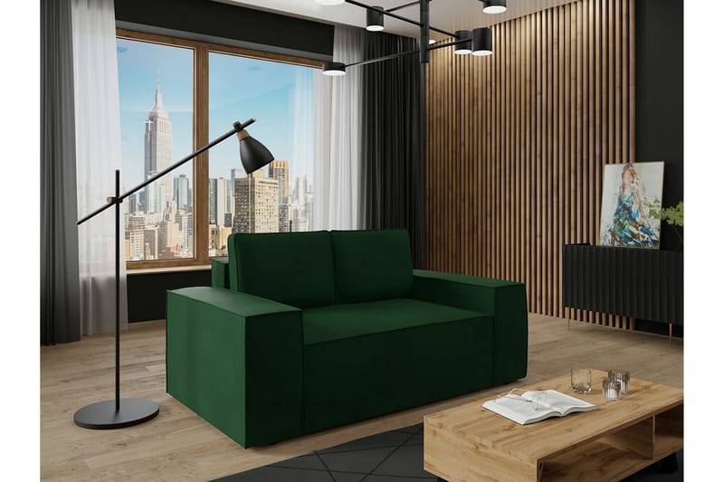 Knocklong 2-personers Sovesofa - Grøn - Møbler - Sofaer - Sovesofaer