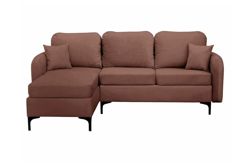 Knocklong 3-sits Hörnbäddsoffa NO_BRAND Brown - Møbler - Sofaer - Sovesofaer