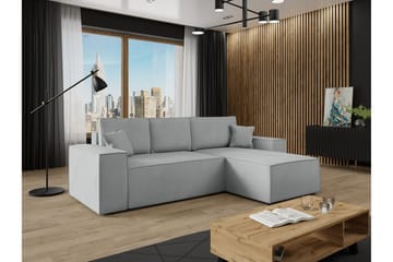 Knocklong 3-personers Hjørnesovesofa - Grå - Møbler - Sofaer - Sovesofaer