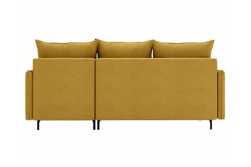 Knocklong 3-personers Hjørnesovesofa - Gul - Møbler - Sofaer - Sovesofaer