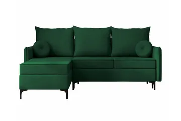 Knocklong 3-personers Hjørnesovesofa - Grøn - Møbler - Sofaer - Sovesofaer