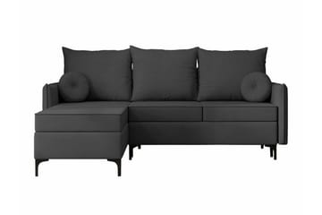 Knocklong 3-personers Hjørnesovesofa - Mørkegrå - Møbler - Sofaer - Sovesofaer