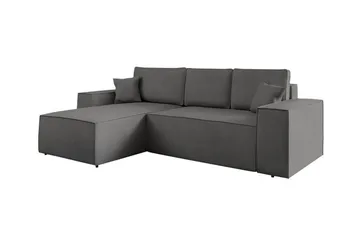 Knocklong 3-personers Hjørnesovesofa - Mørkegrå - Møbler - Sofaer - Sovesofaer