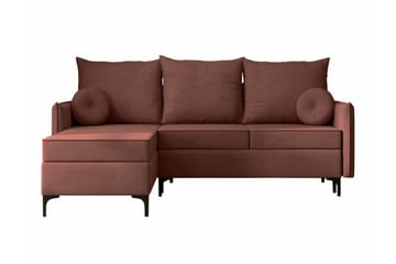 Knocklong 3-personers Hjørnesovesofa - Lyserød - Møbler - Sofaer - Sovesofaer