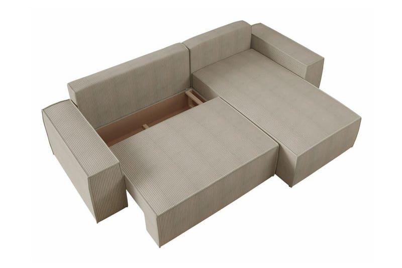 Knocklong 3-personers Hjørnesovesofa - Mørkegrå - Møbler - Sofaer - Sovesofaer