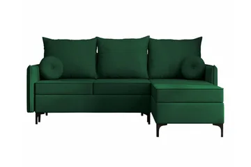 Knocklong 3-personers Hjørnesovesofa - Grøn - Møbler - Sofaer - Sovesofaer
