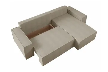 Knocklong 3-personers Hjørnesovesofa - Mørkegrå - Møbler - Sofaer - Sovesofaer