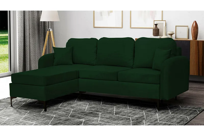 Knocklong 3-personers hjørnesovesofa - Møbler - Sofaer - Sovesofaer