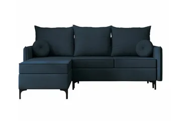 Knocklong 3-personers Hjørnesovesofa - Blå - Møbler - Sofaer - Sovesofaer