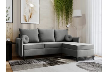 Knocklong 3-personers Hjørnesovesofa - Grå - Møbler - Sofaer - Sovesofaer