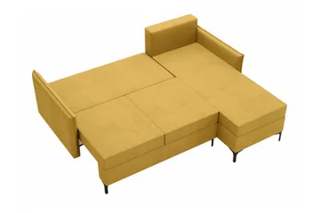 Knocklong 3-personers Hjørnesovesofa - Mørkegrå - Møbler - Sofaer - Sovesofaer