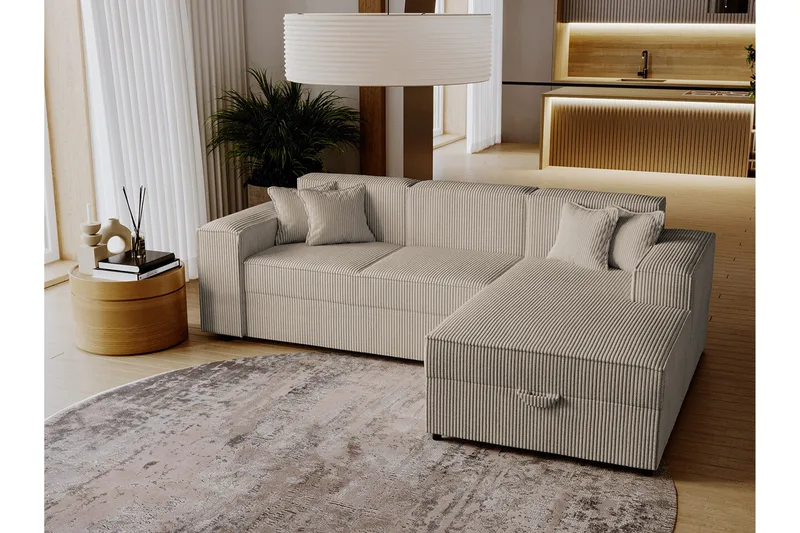 Knocklong 3-personers Hjørnesovesofa - Møbler - Sofaer - Sovesofaer