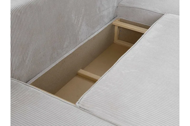 Knocklong 3-personers Hjørnesovesofa - Lysebrun - Møbler - Sofaer - Sovesofaer