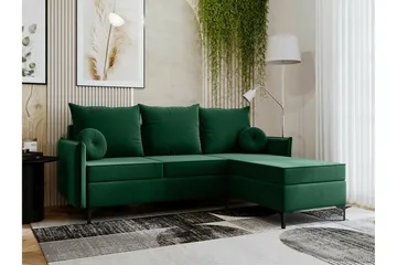 Knocklong 3-personers Hjørnesovesofa - Grøn - Møbler - Sofaer - Sovesofaer