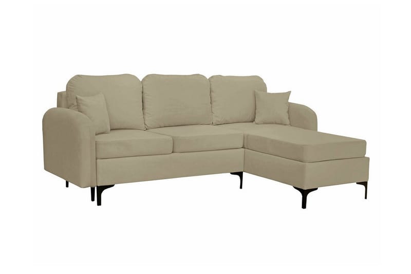 Knocklong 3-personers Hjørnesovesofa - Beige - Møbler - Sofaer - Sovesofaer