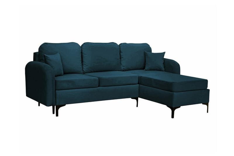 Knocklong 3-personers Hjørnesovesofa - Mørkeblå - Møbler - Sofaer - Sovesofaer