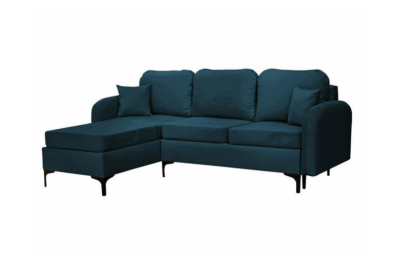 Knocklong 3-personers Hjørnesovesofa - Mørkeblå - Møbler - Sofaer - Sovesofaer