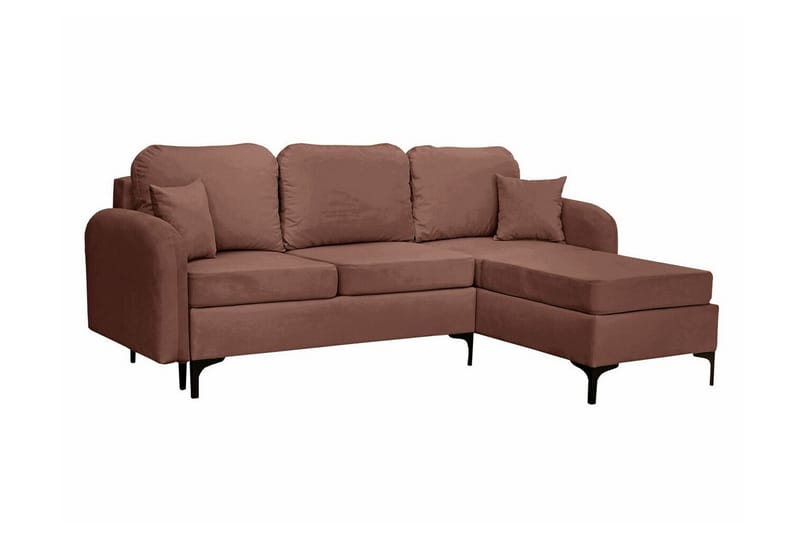 Knocklong 3-personers Hjørnesovesofa - Brun - Møbler - Sofaer - Sovesofaer
