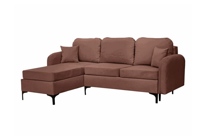 Knocklong 3-personers Hjørnesovesofa - Brun - Møbler - Sofaer - Sovesofaer