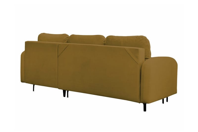 Knocklong 3-personers Hjørnesovesofa - Gul-Grøn - Møbler - Sofaer - Sovesofaer