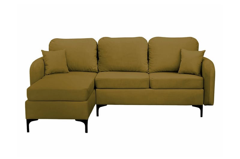 Knocklong 3-personers Hjørnesovesofa - Gul/Grøn - Møbler - Sofaer - Sovesofaer