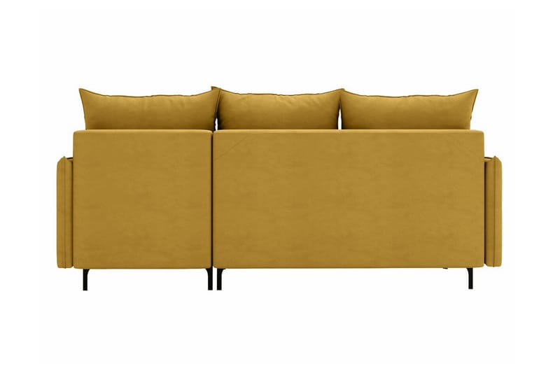 Knocklong 3-personers Hjørnesovesofa - Gul - Møbler - Sofaer - Sovesofaer