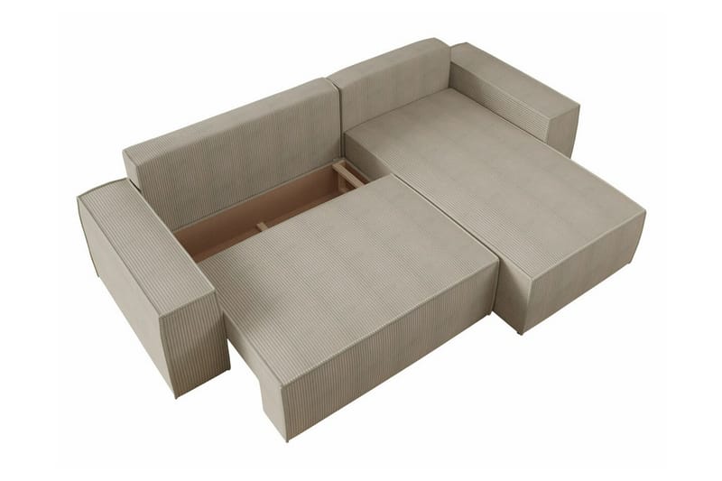 Knocklong 3-personers Hjørnesovesofa - Gul - Møbler - Sofaer - Sovesofaer