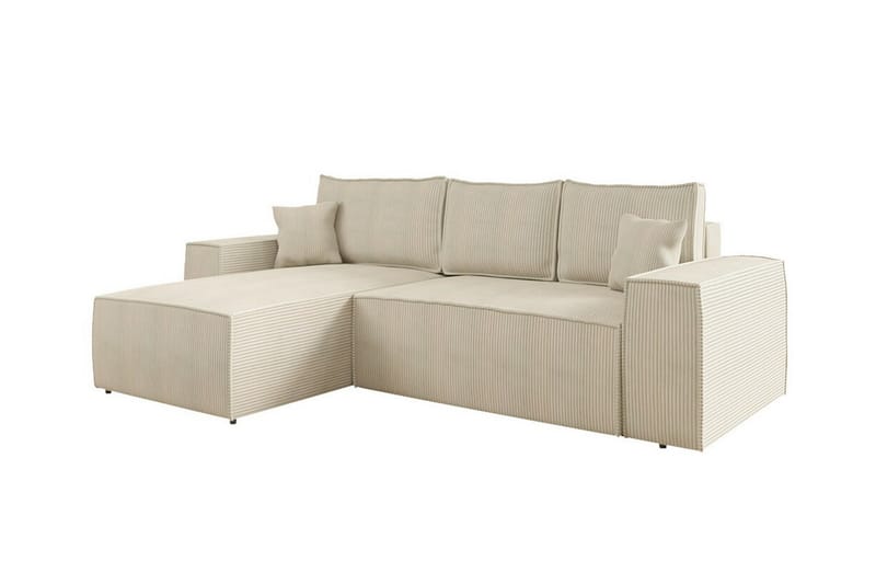 Knocklong 3-personers Hjørnesovesofa - Cream - Sovesofaer - Hjørnesovesofa